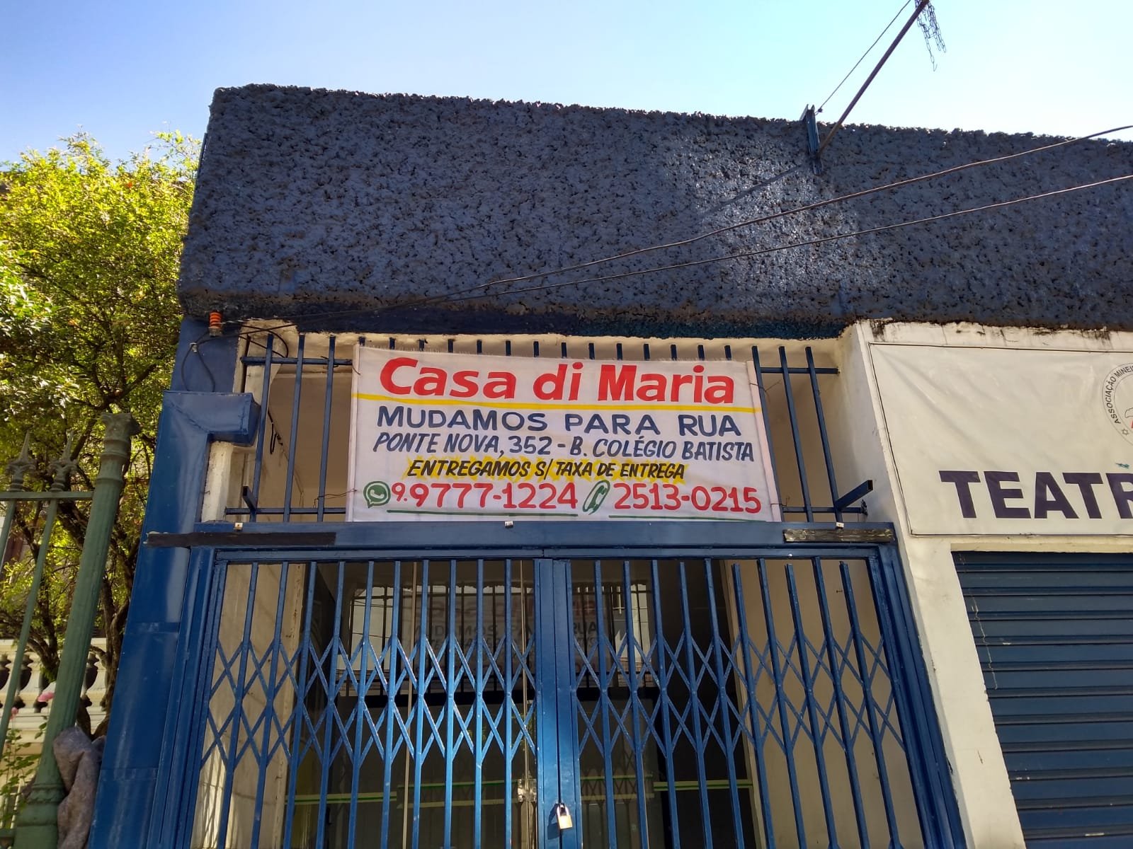Casa dI Maria Sabores na Loja 2 ao lado da Entrada da AMI