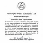 Edital da Assembleia Geral Extraordinária da AMI publicado em 10032023